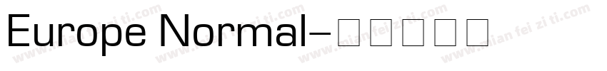 Europe Normal字体转换